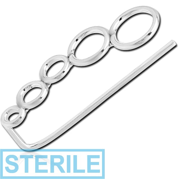 STERILE STERLING SILVER 925 EAR VINE - LEFT