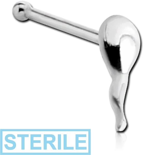 STERILE STERLING SILVER 925 SPERM NOSE BONE