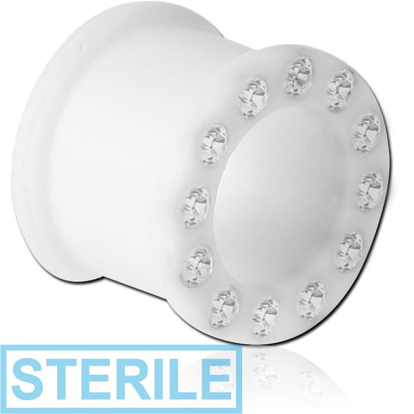 STERILE SILICONE JEWELLED TUNNEL