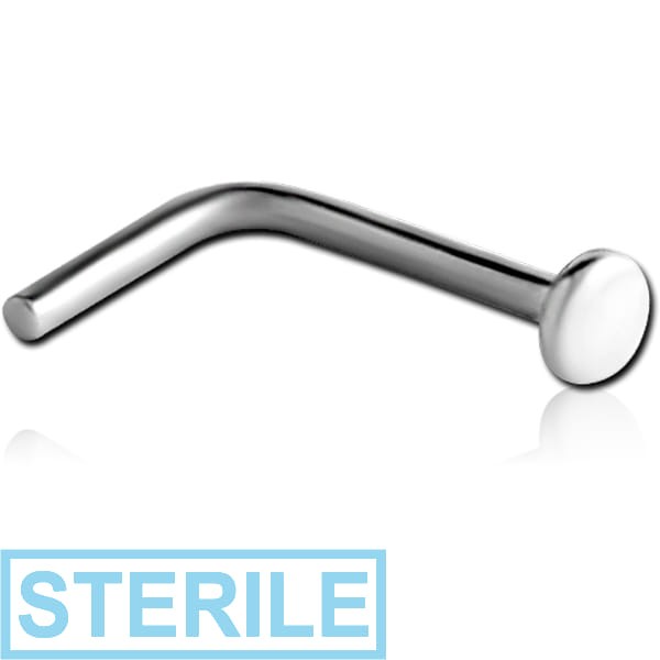 STERILE TITANIUM 90 DEGREE DISC NOSE STUD
