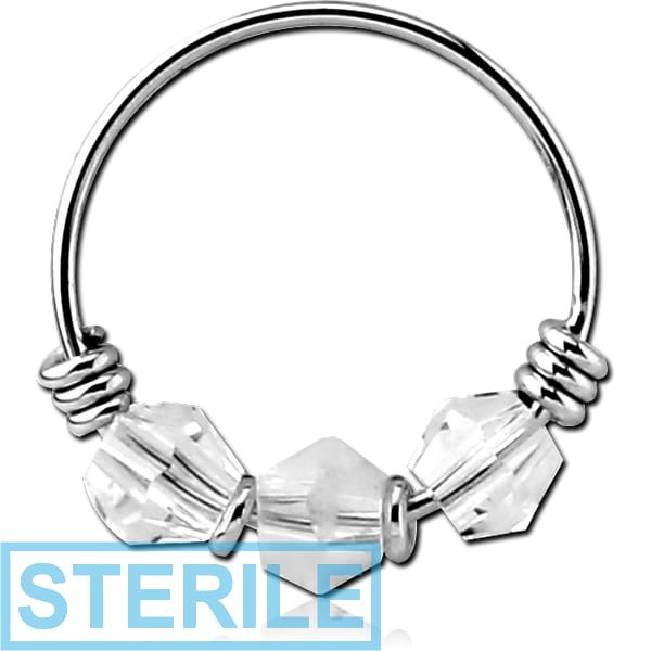 STERILE 14K WHITE GOLD SEAMLESS RING