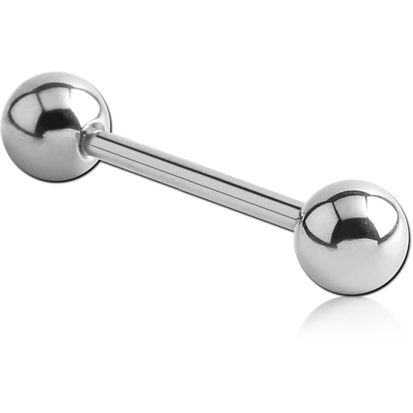 18K WHITE GOLD MICRO BARBELL