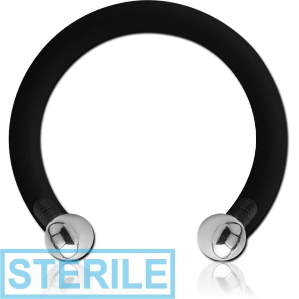 STERILE BIOFLEX INTERNAL MICRO CIRCULAR BARBELL WITH PUSH FIT SURGICAL STEEL BALLS