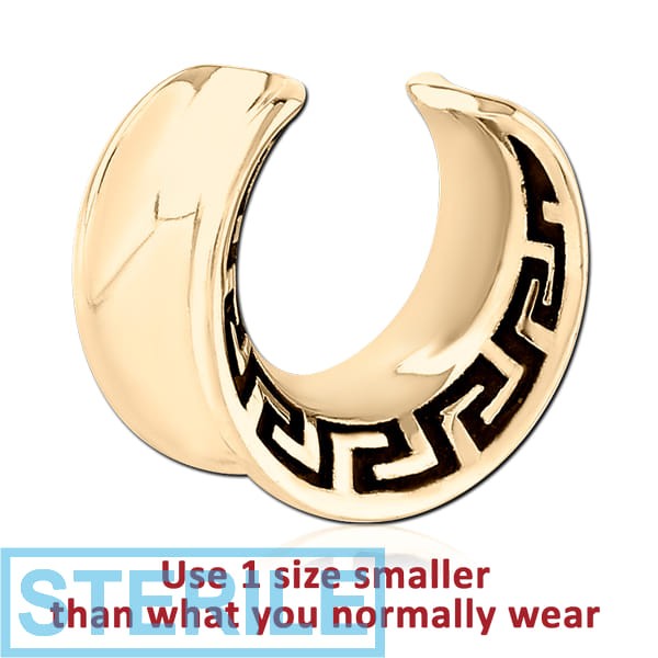 STERILE ZIRCON GOLD PVD COATED SURGICAL STEEL HALF TUNNEL