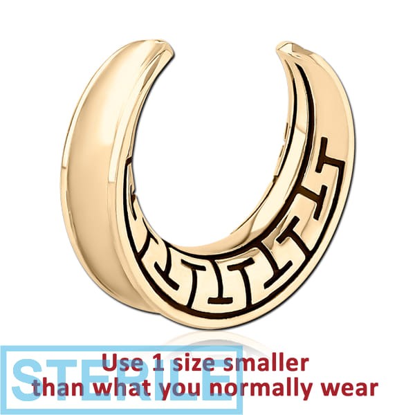 STERILE ZIRCON GOLD PVD COATED SURGICAL STEEL HALF TUNNEL