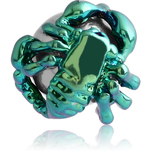 ANODISED BRASS SCORPION BALL FOR BALL CLOSURE RING
