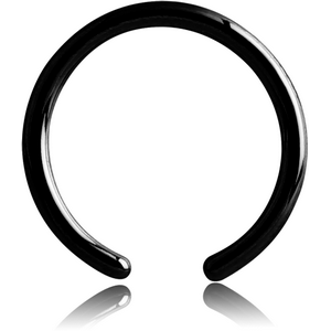 BLACK PVD COATED SURGICAL STEEL BALL CLOSURE RING PIN