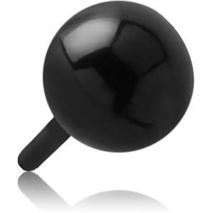 BLACK PVD COATED SURGICAL STEEL PUSH FIT BALL FOR BIOFLEX INTERNAL LABRET