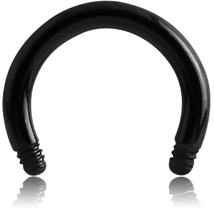 BLACK PVD COATED SURGICAL STEEL CIRCULAR BARBELL PIN
