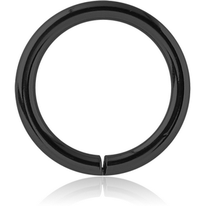 BLACK PVD COATED SURGICAL STEEL SEAMLESS RING