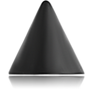 BLACK PVD COATED SURGICAL STEEL MICRO CONE