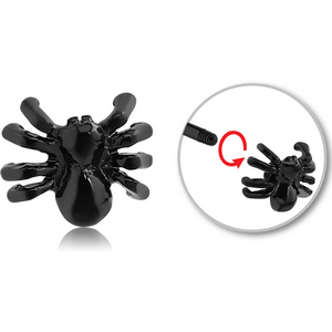 BLACK PVD COATED SURGICAL STEEL ATTACHMENT FOR 1.6 MM THREADED PIN - SPIDER