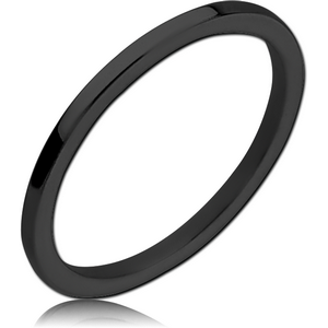 STERLING SILVER 925 BLACK PVD COATED RING - THIN BAND
