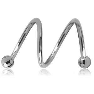 SURGICAL STEEL 2TURN SPIRAL BARBELL