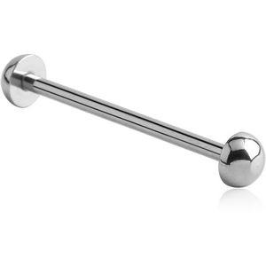 SURGICAL STEEL BARBELL WITH HALF BALL