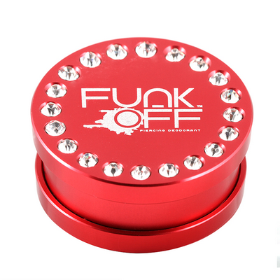 FUNKOFF PIERCING DEODORANT IN ALUMINIUM JEWELLED CONTAINER