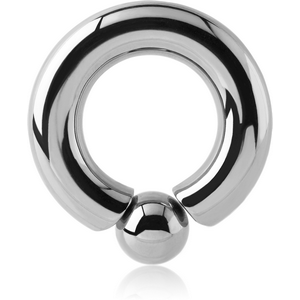 SURGICAL STEEL INTERNALLY THREADED BALL CLOSURE RING