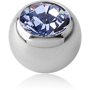 SURGICAL STEEL SWAROVSKI CRYSTAL JEWELLED BALL