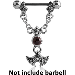 SURGICAL STEEL KOOL KATANA STONE NIPPLE SHIELD