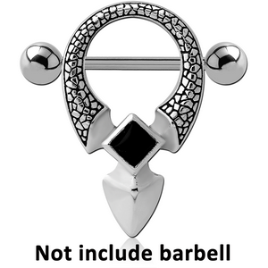 SURGICAL STEEL KOOL KATANA STONE NIPPLE SHIELD