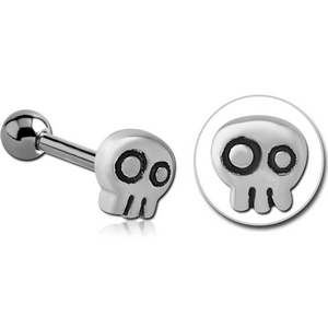 SURGICAL STEEL TRAGUS MICRO BARBELL - GHOST