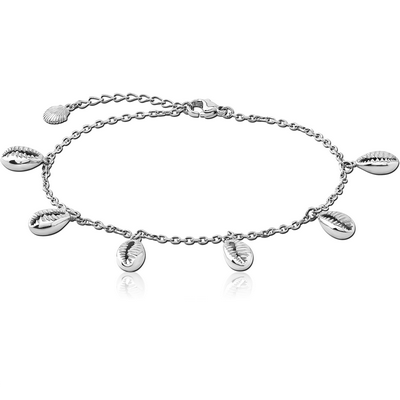 SURGICAL STEEL ANKLET - SHELL