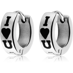 STAINLESS STEEL HUGGIES PAIR