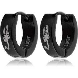 BLACKLINE STAINLESS STEEL HUGGIES PAIR