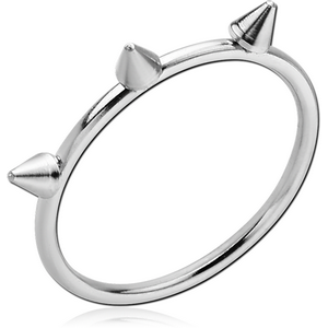 SURGICAL STEEL RING - CONE