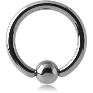 TITANIUM BALL CLOSURE RING