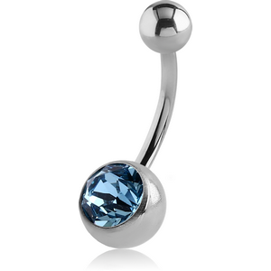TITANIUM PREMIUM CRYSTAL JEWELLED NAVEL BANANA