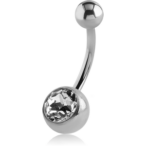 TITANIUM PREMIUM CRYSTAL JEWELLED NAVEL BANANA