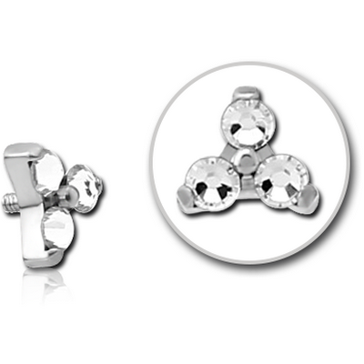 TITANIUM MICRO JEWELLED ATTACHMENT FOR 1.2MM INTERNALLY THREADED PINS