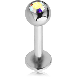 TITANIUM INTERNALLY THREADED JEWELLED MICRO LABRET