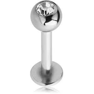 TITANIUM INTERNALLY THREADED JEWELLED MICRO LABRET