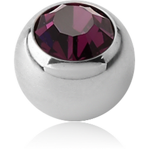 TITANIUM SWAROVSKI CRYSTAL JEWELLED MICRO BALL