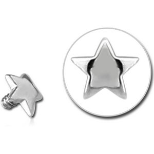 14K WHITE GOLD FOR 1.2MM INTERNALLY THREADED PINS