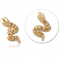 14K GOLD ATTACHMENT FOR 1.6MM INTERNALLY THREADED PINS PIERCING
