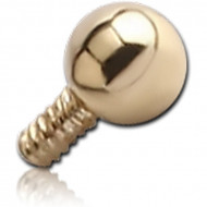 14K GOLD BALL FOR 1.2MM INTERNALLY THREADED PINS PIERCING