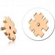14K GOLD FOR 1.2MM INTERNALLY THREADED PINS PIERCING