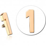 14K GOLD FOR 1.2MM INTERNALLY THREADED PINS PIERCING
