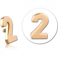 14K GOLD FOR 1.2MM INTERNALLY THREADED PINS PIERCING