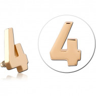14K GOLD FOR 1.2MM INTERNALLY THREADED PINS PIERCING