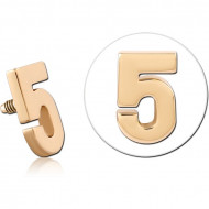 14K GOLD FOR 1.2MM INTERNALLY THREADED PINS PIERCING