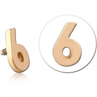 14K GOLD FOR 1.2MM INTERNALLY THREADED PINS PIERCING