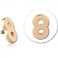 14K GOLD FOR 1.2MM INTERNALLY THREADED PINS PIERCING