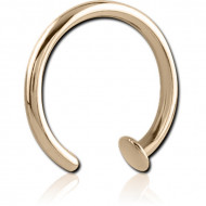 14K GOLD OPEN NOSE RING