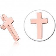 14K ROSE GOLD ATTACHMENT FOR 1.2MM INTERNALLY THREADED PINS PIERCING