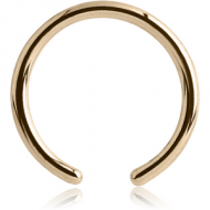 14K GOLD BALL CLOSURE RING PIN