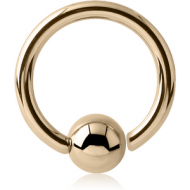 14K GOLD FIXED BEAD RING